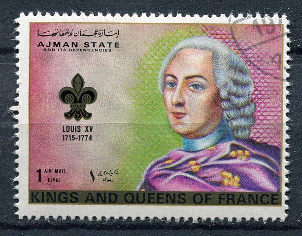 TIMBRE ROI DE FRANCE LOUIS XV 400674119797