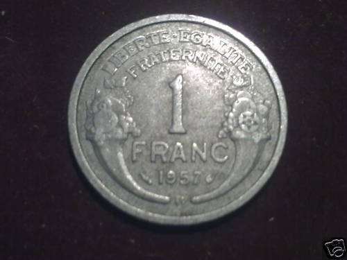 1 FRANC MORLON 1957 B 110613377128