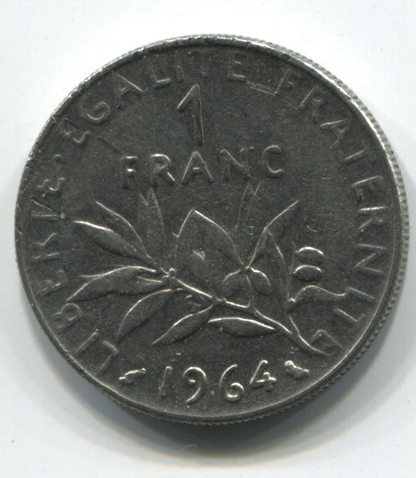 1 FRANC SEMEUSE 1964 120941470728