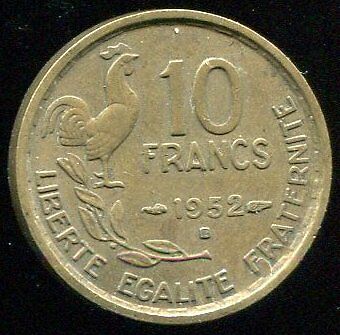 10 FRANCS GUIRAUD 1952 B 120802289208