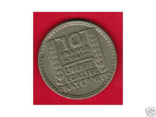 10 FRANCS TURIN 1947 GROSSE TETE 110613330728