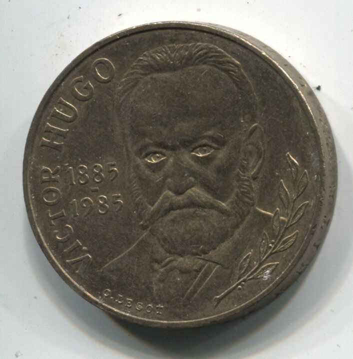 10 FRANCS VICTOR HUGO 1985 COMMEMORATIVE 110875848898