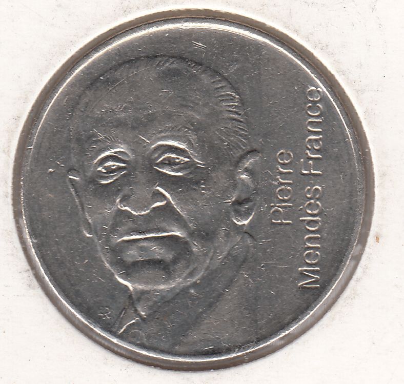 5 FRANCS PIERRE MENDES 1992 401082085618