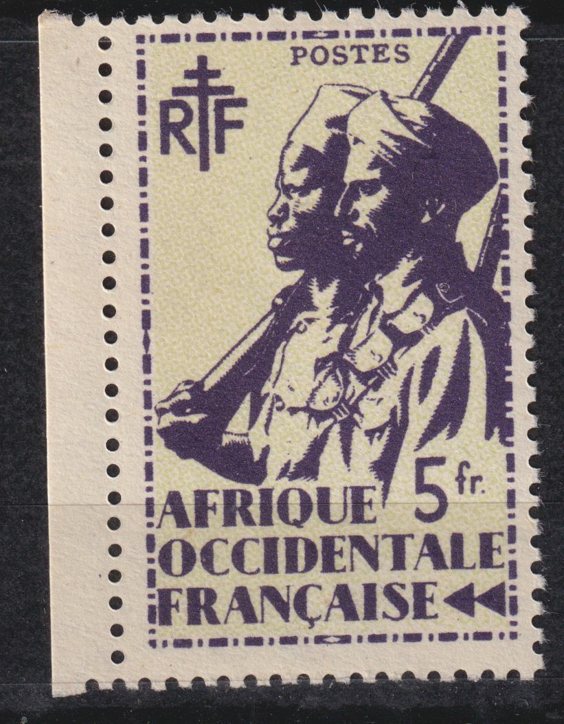 AOF TIMBRE COLONIE FRANCE NEUF N 19 TIRAILLEUR SENEGALAIS ET CAVALIER MAURE 402975517908