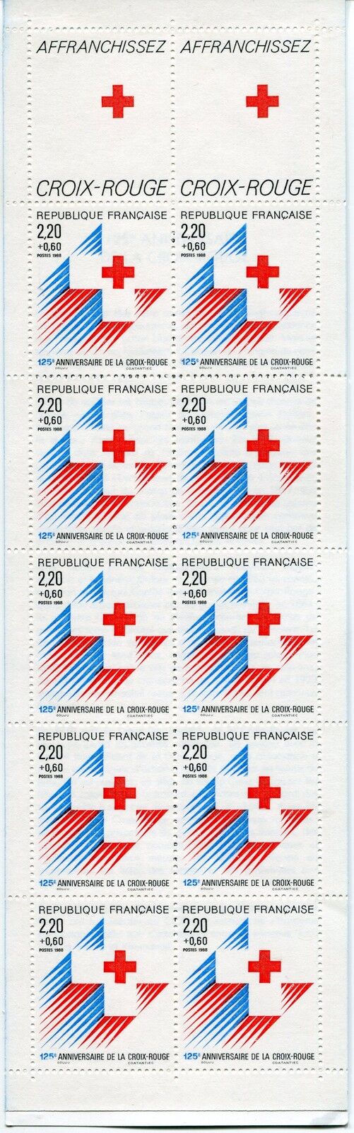 CARNET FRANCE TIMBRE NEUF N 2555 A CROIX ROUGE 400333404808