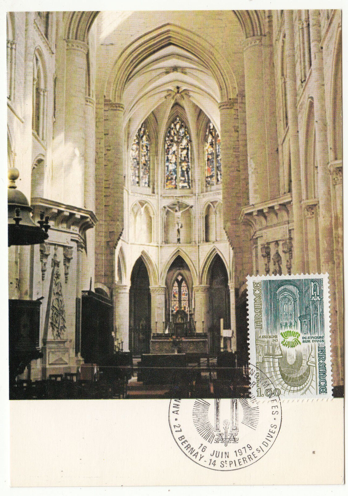 CARTE MAXIMUM FDC 1979 TIMBRE N 2040 LUMIERE DE BERNEY SAINT PIERRE SUR DIVES 401446252468