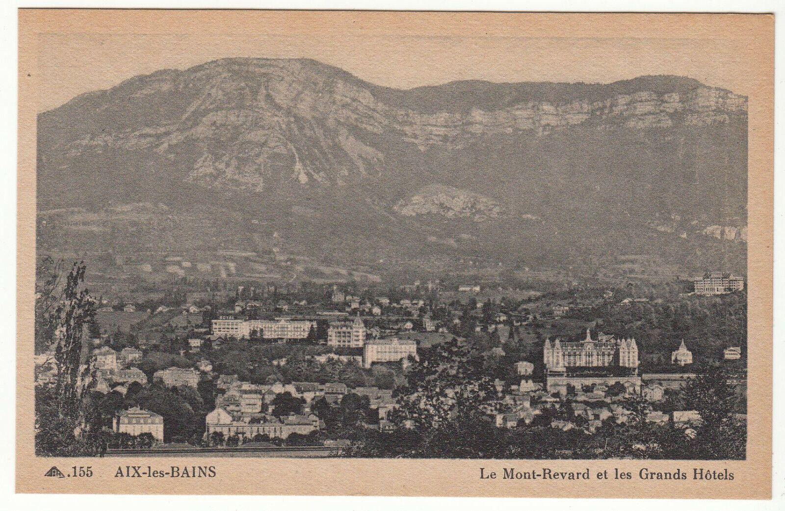 CARTE POSTALE AIX LES BAINS LE MONT REVART ET LES GRANDS HOTEL 124014037098