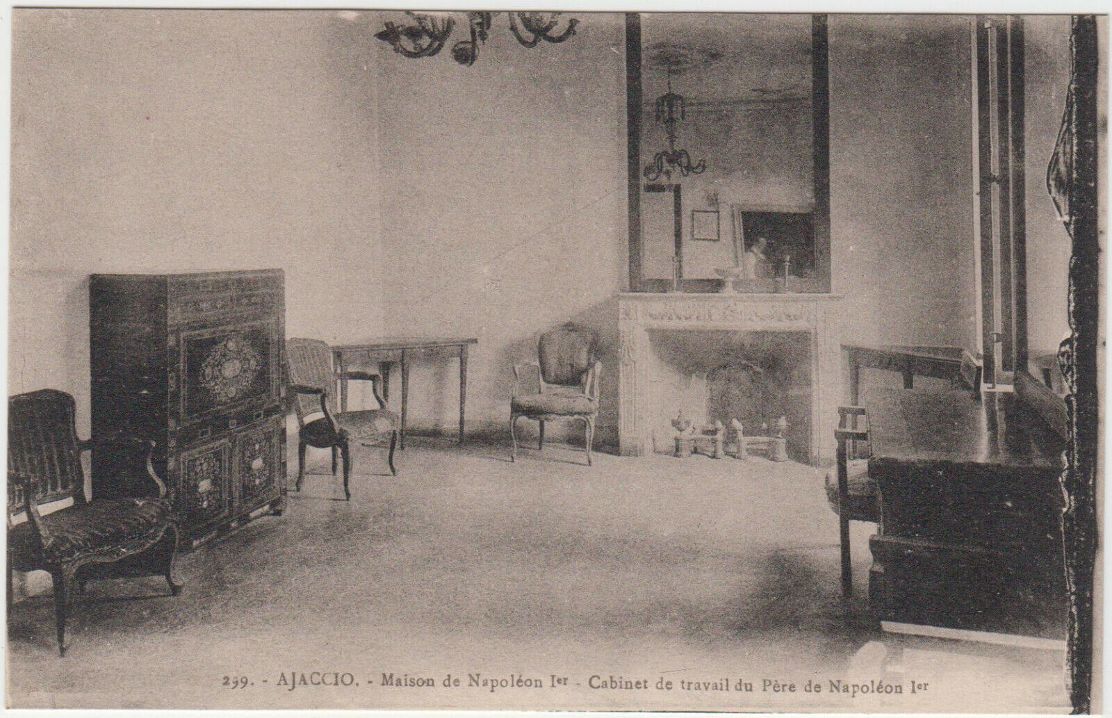 CARTE POSTALE AJACCIO MAISON DE NAPOLEON 1 CABINET DE TRAVAIL DU PERE 401923528198