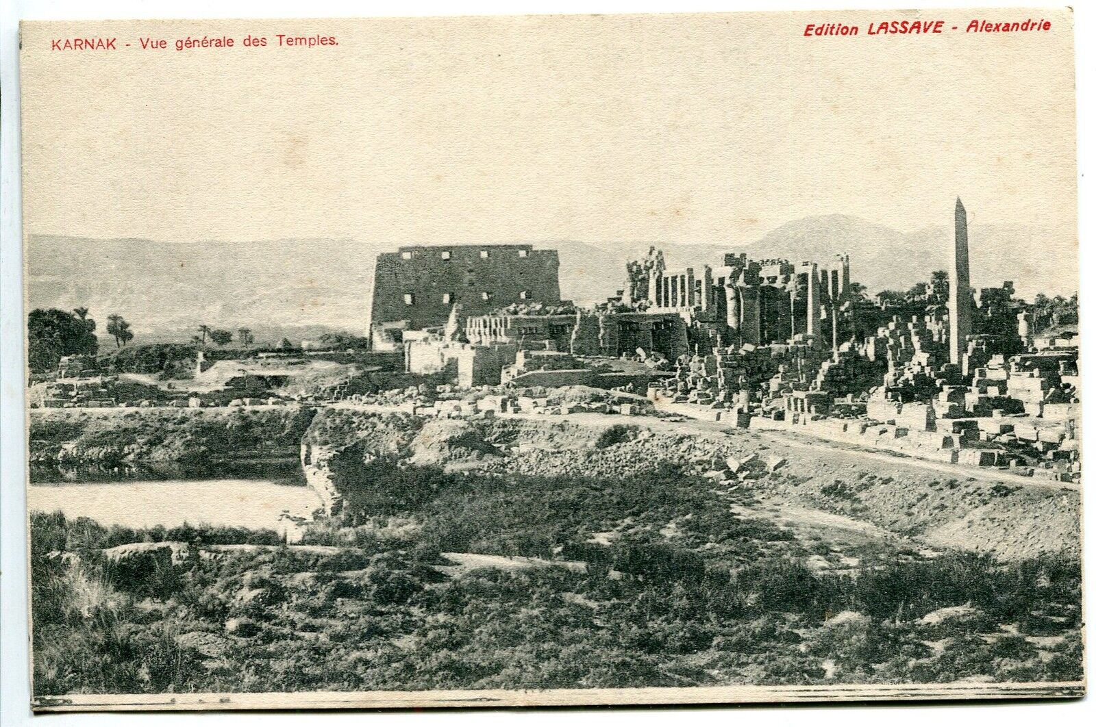 CARTE POSTALE ALEXANDRIE KARNAK VUE GENERALE DES TEMPLES 400829032888