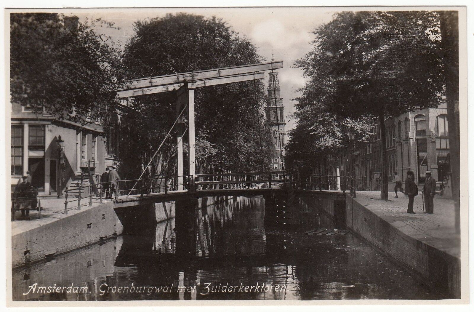 CARTE POSTALE AMSTERDAM GROENBURGWAL MET ZUIDERKERKTOREN 401087238908