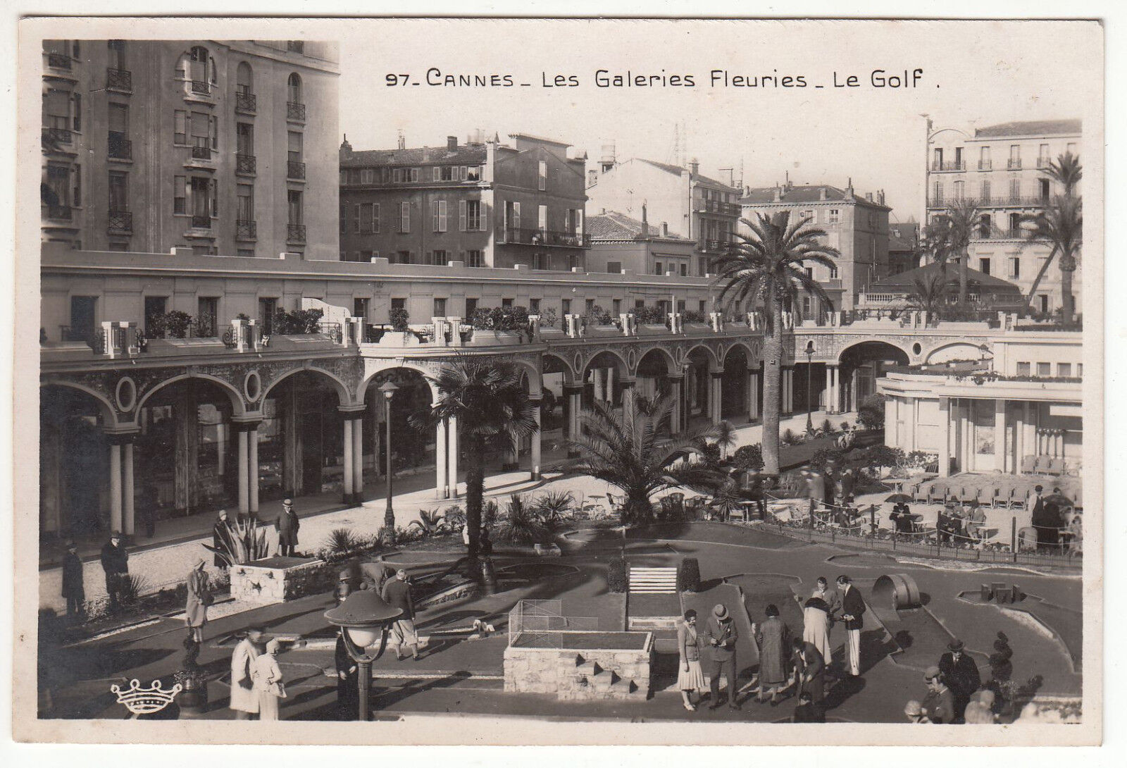 CARTE POSTALE CANNES LES GALERIES FLEURIES LE GOLF 401218892228