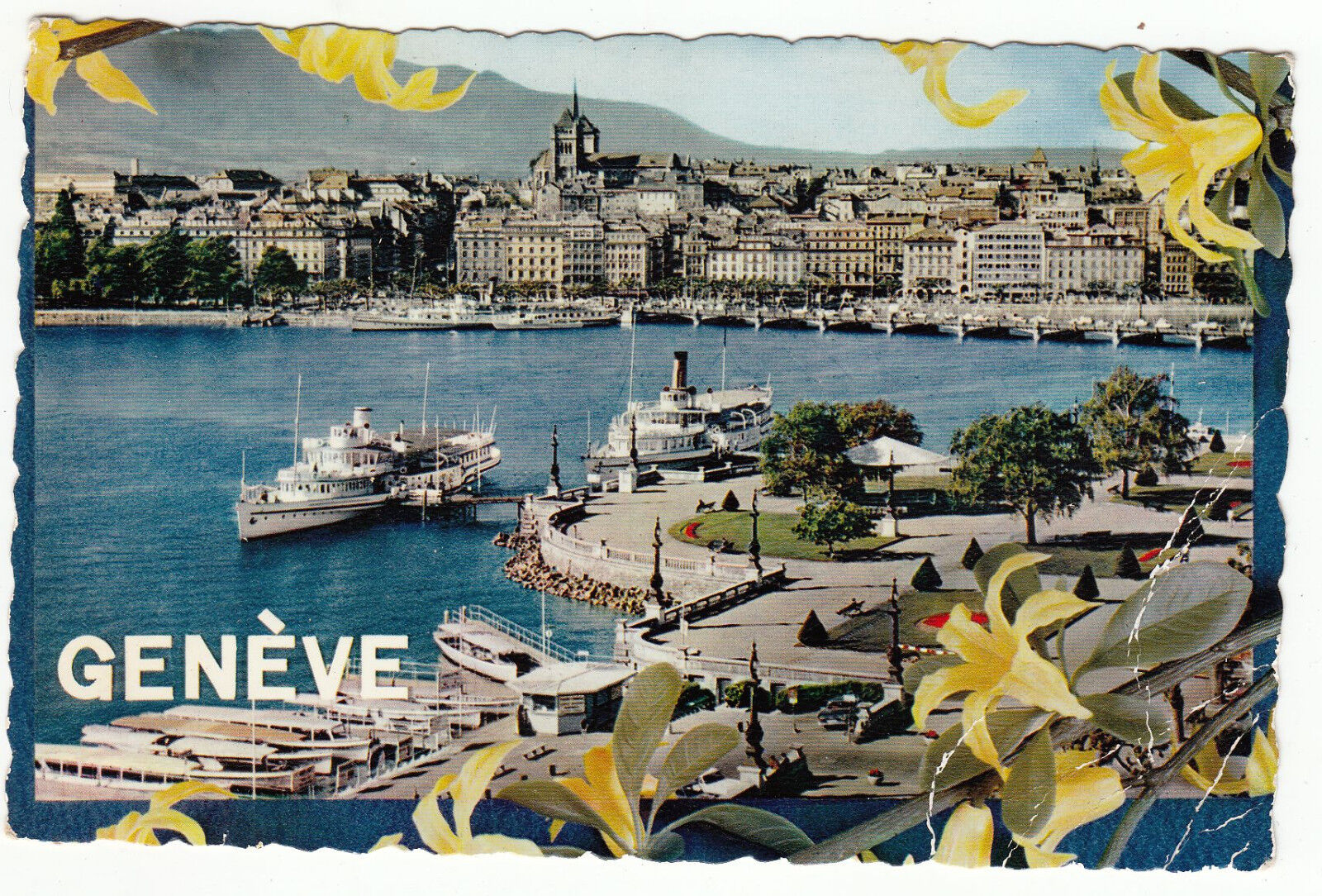 CARTE POSTALE GENEVE LAC BATEAU 401374235048