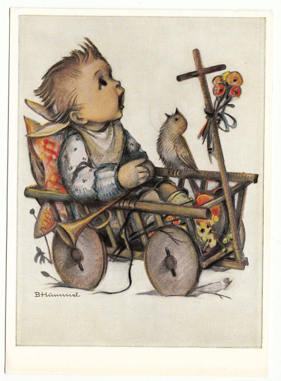 CARTE POSTALE ILLUSTRATEUR HUMMEL N 14419 ENFANT CHARIOTTE 401500574238