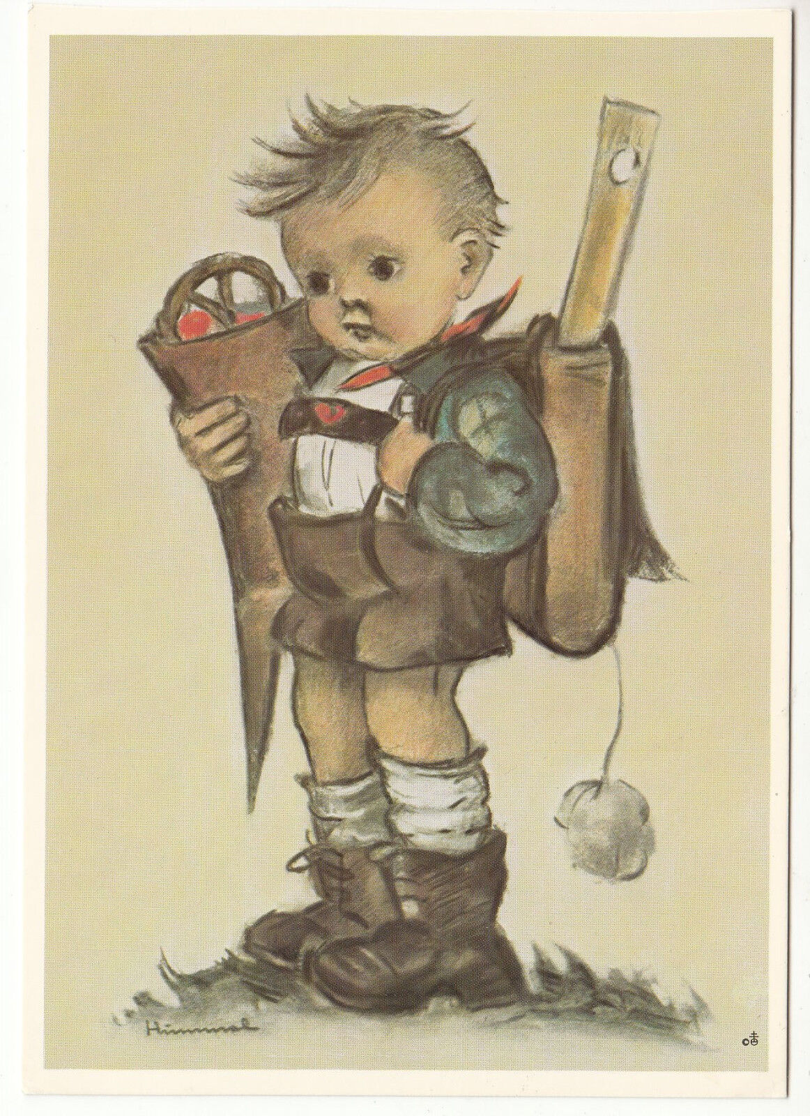 CARTE POSTALE ILLUSTRATEUR HUMMEL N 621192 little scholar hauptprobe 122994291838