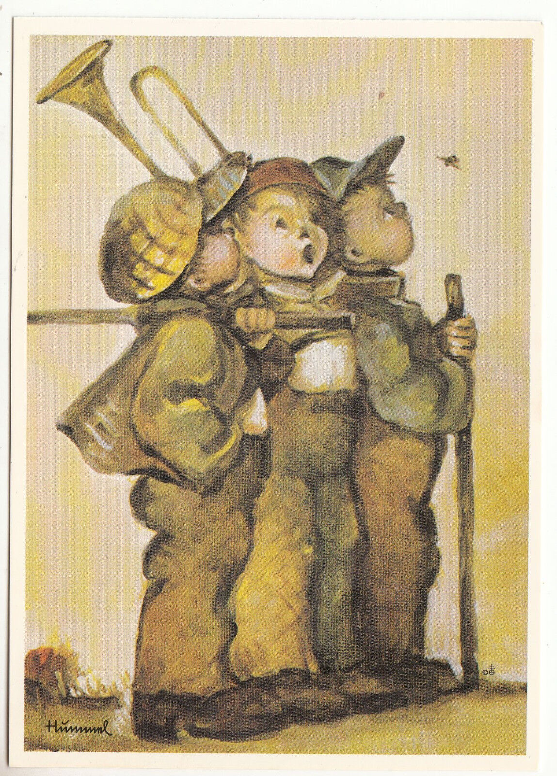 CARTE POSTALE ILLUSTRATEUR HUMMEL N 621212 CROSSROADS DREI WANDERBURSCHEN 401500546808