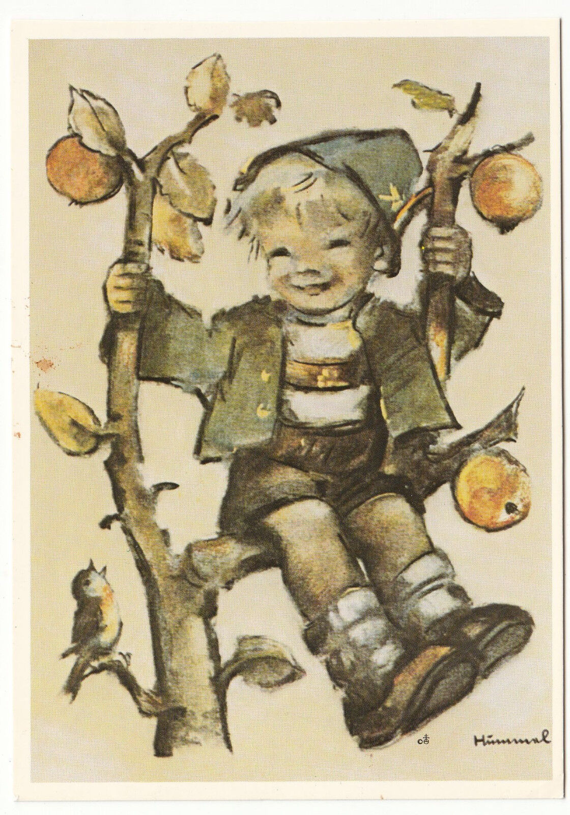 CARTE POSTALE ILLUSTRATEUR HUMMEL N 621297 APPLE TREE BOY 122939594358