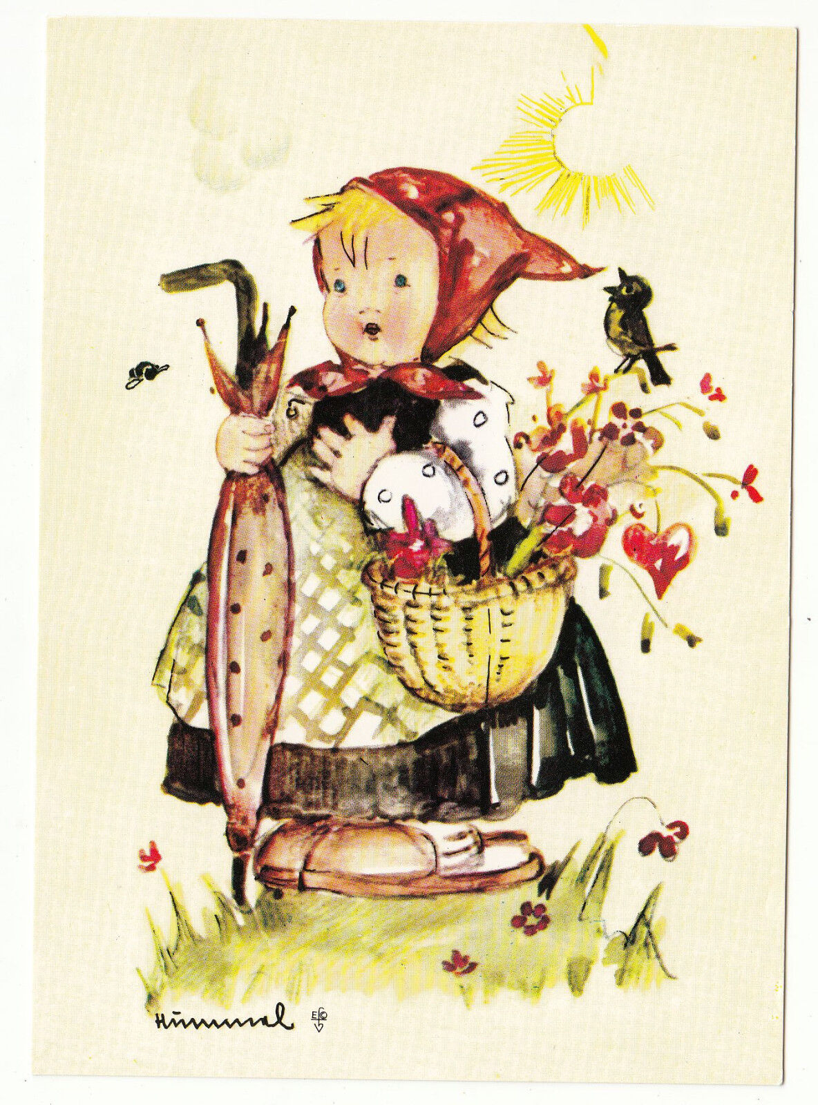 CARTE POSTALE ILLUSTRATEUR HUMMEL N 702 AUF ZUM FEST LET S START FOR THE PARTY 122937630998