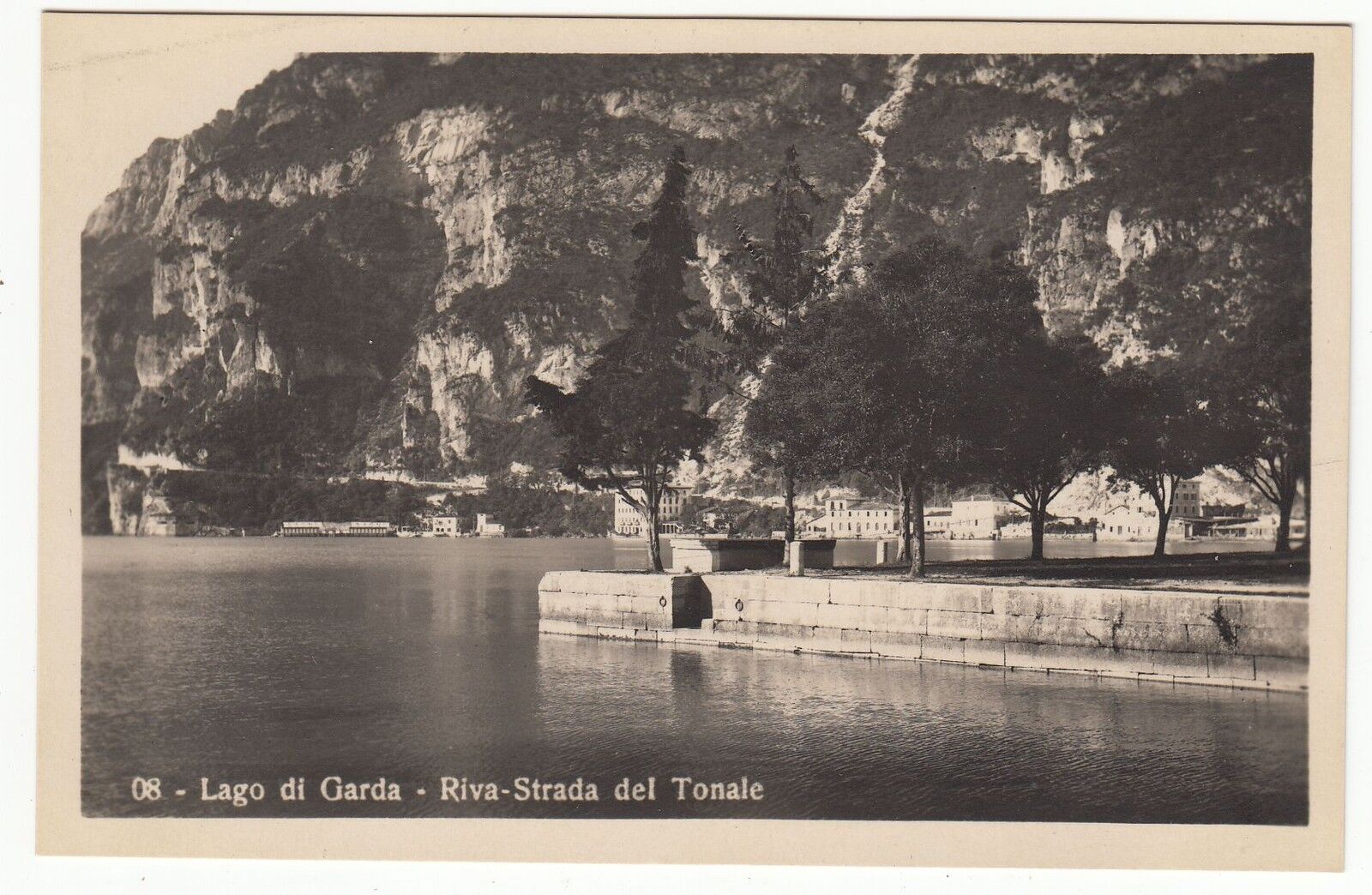 CARTE POSTALE ITALIE LAGO DI GARDA RIVA STRADA DEL TONALE 121922219768