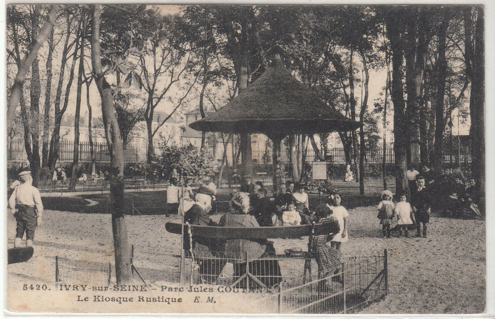 CARTE POSTALE IVRY SUR SEINE PARC JULES COUTANT LE KIOSQUE RUSTIQUE 401934524718