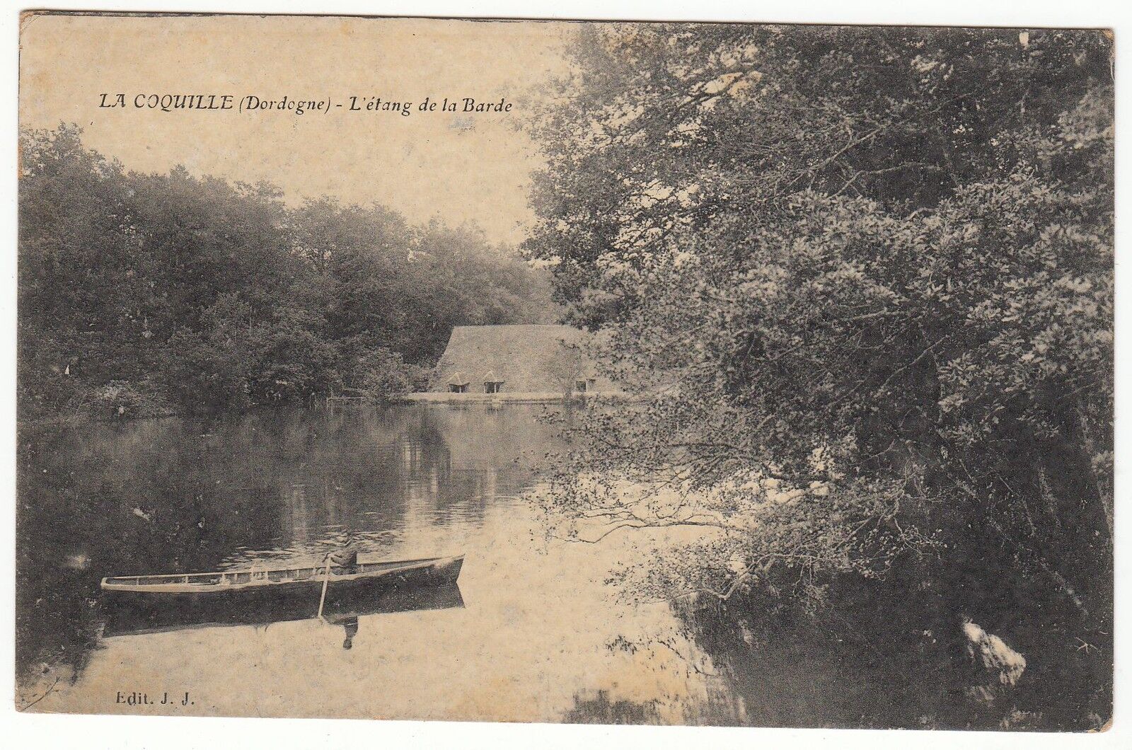 CARTE POSTALE LA COQUILLE DORDOGNE L ETANG DE LA BARDE 401149334828