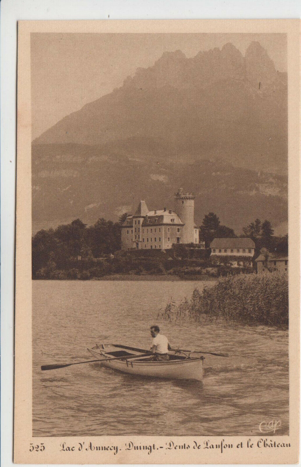 CARTE POSTALE LAC D ANNECY DUINGT DENTS DE LANFON ET LE CHATEAU 401923898348