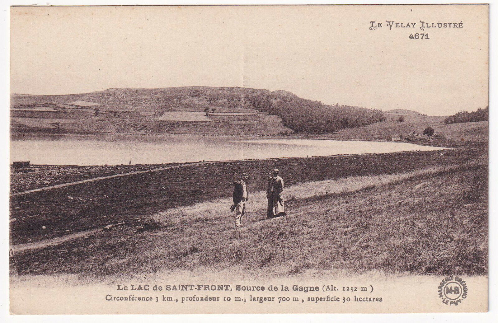 CARTE POSTALE LE LAC DE SAINT FRONT SOURCE DE LA GANGE 403535414128