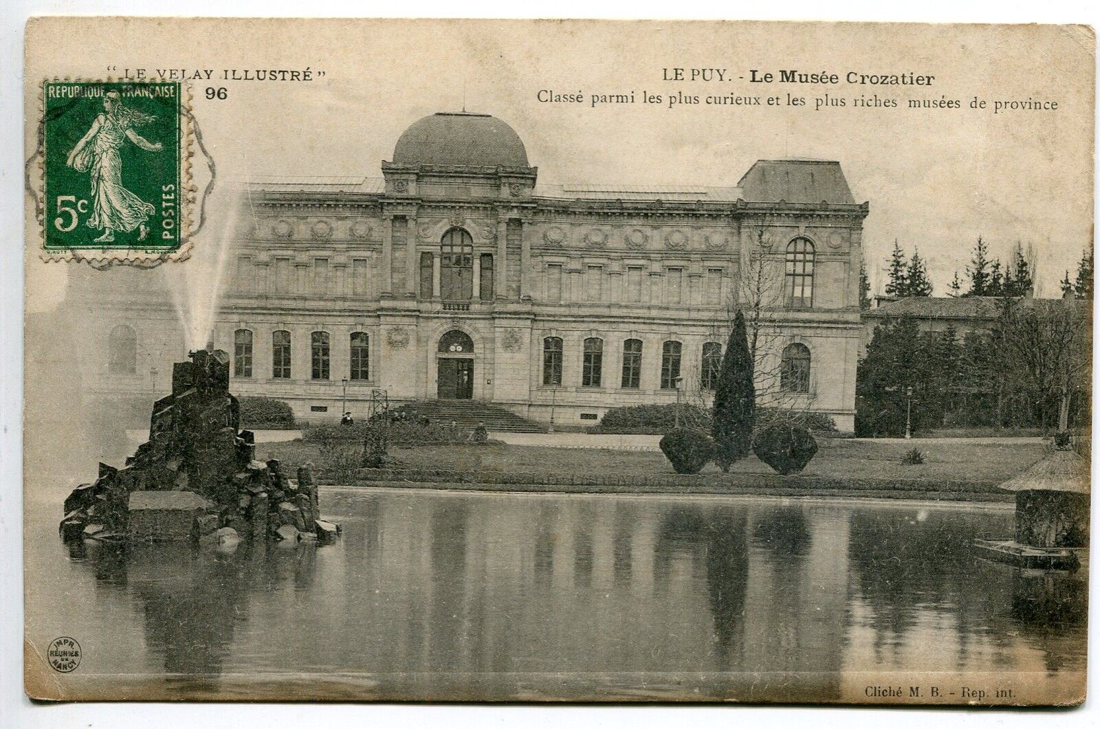 CARTE POSTALE LE PUY EN VELAY MUSEE CROZATIER 121508705028