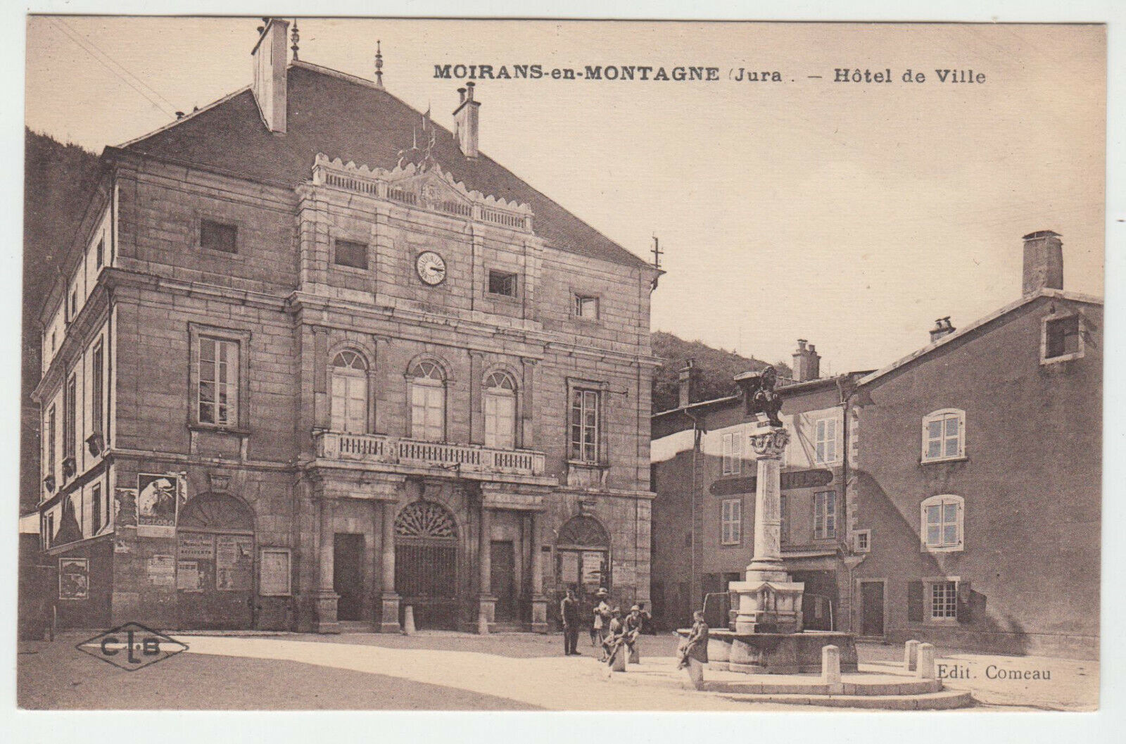 CARTE POSTALE MOIRANS EN MONTAGNE HOTEL DE VILLE 124185926378