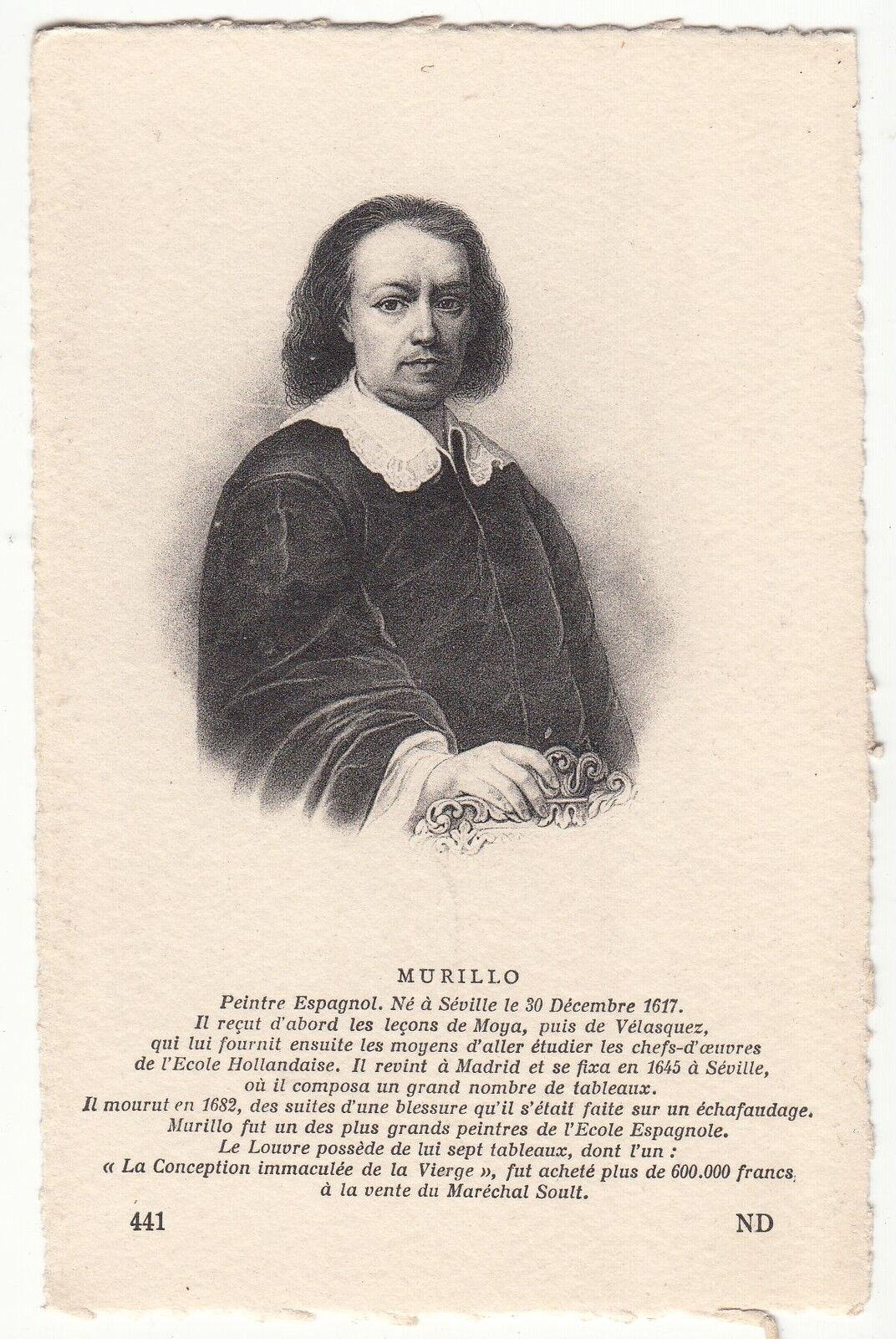 CARTE POSTALE MURILLO PEINTRE ESPAGNOL 400960492408