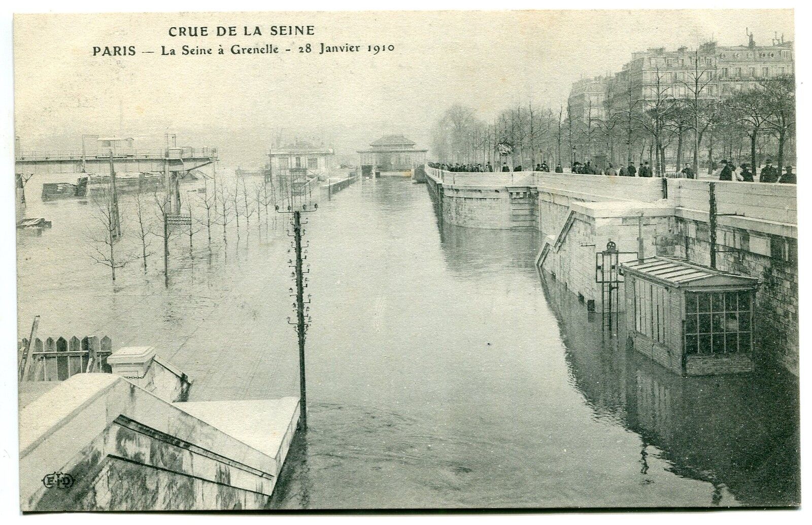 CARTE POSTALE PARIS CRUE DE LA SEINE 28011910 LA SEINE A GRENELLE 121377850848