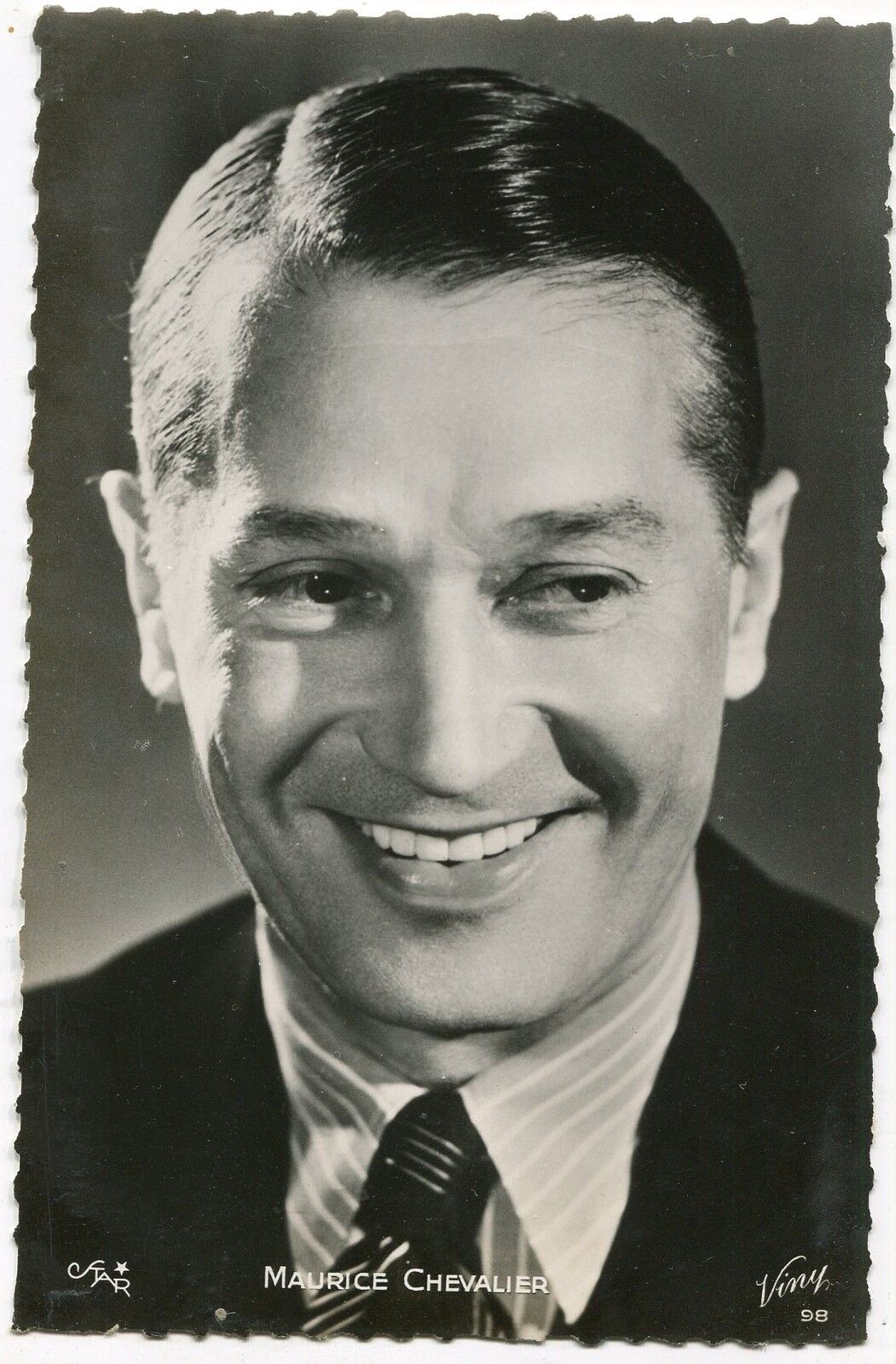 CARTE POSTALE PHOTO PERSONNALITE MAURICE CHEVALIER 121072717978