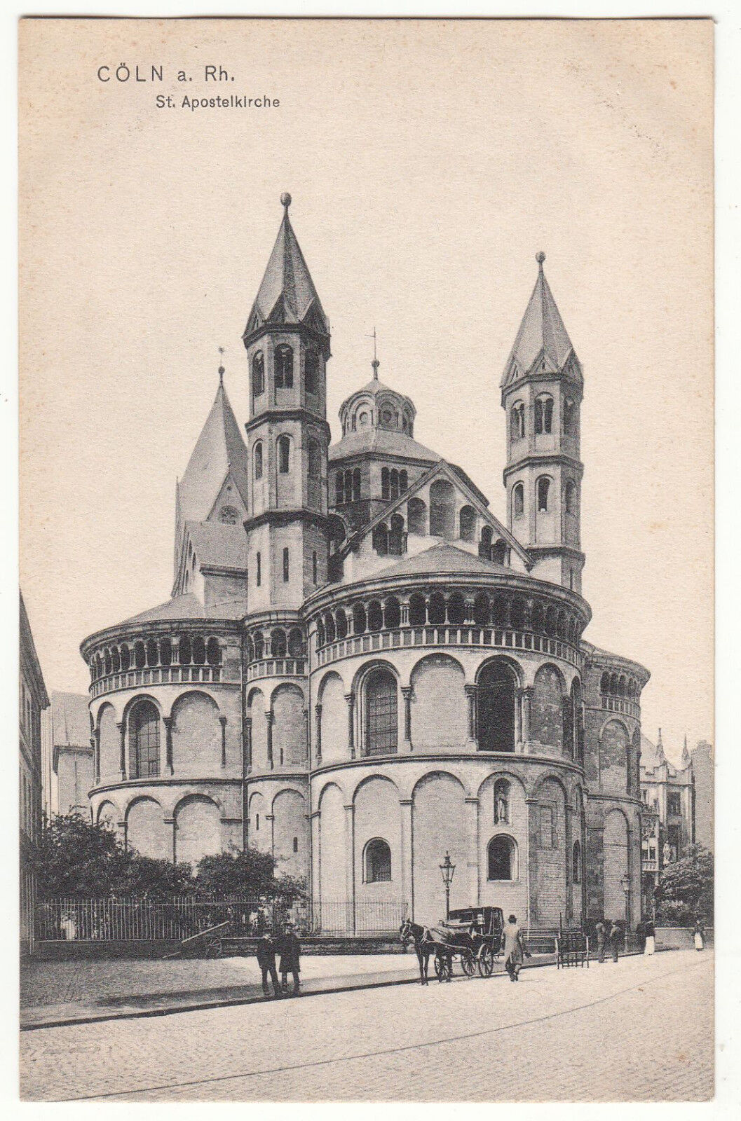 CARTE POSTALE POFTKARTE ALLEMAGNE KOLN A RH ST APOSTELKIRCHE 123446013168