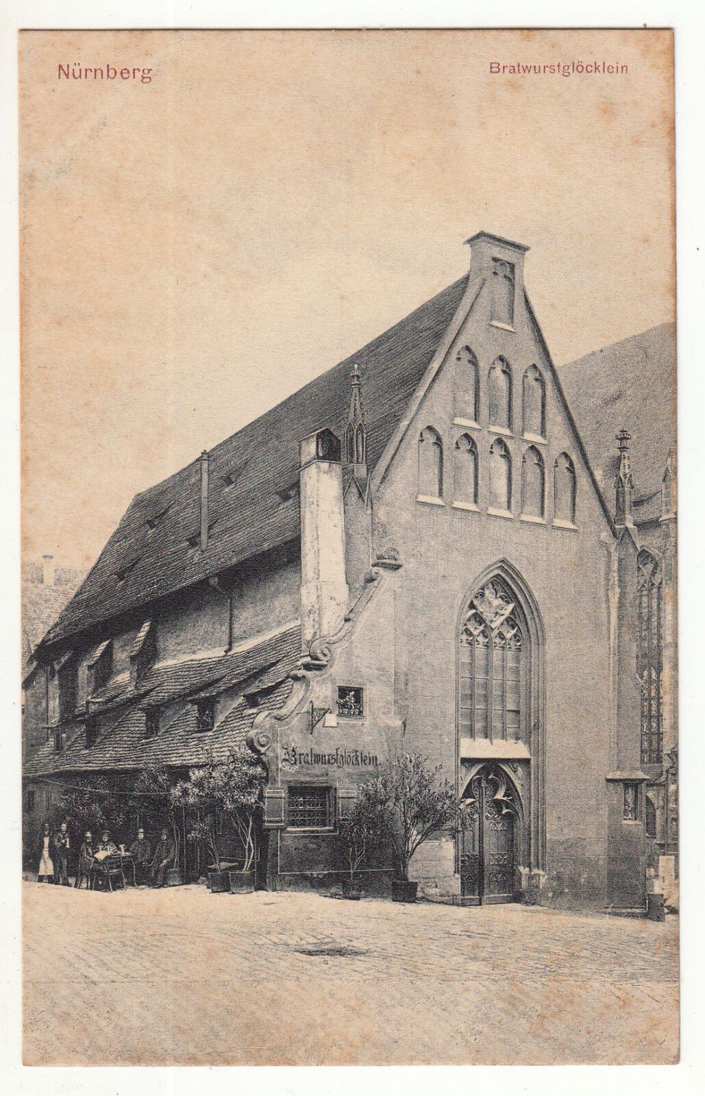 CARTE POSTALE POFTKARTE ALLEMAGNE NURNBERG BRATWURSTGLOCKLEIN 123475859628