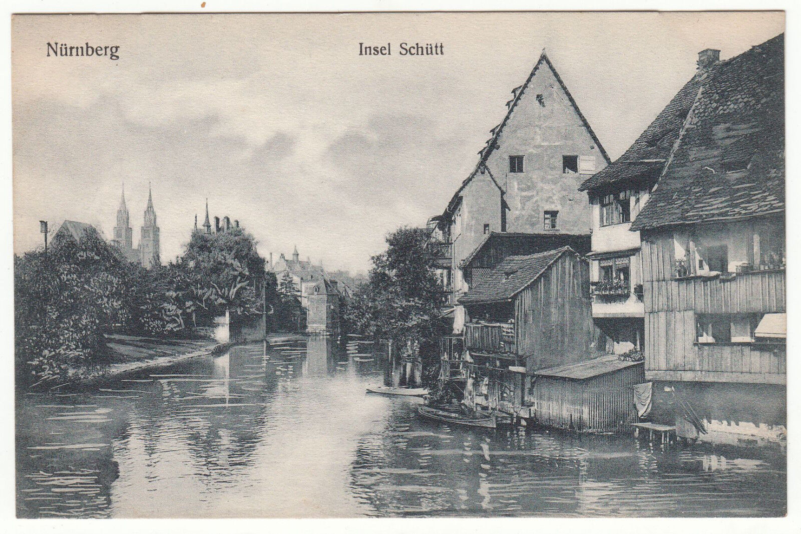 CARTE POSTALE POFTKARTE ALLEMAGNE NURNBERG INSEL SCHUTT 401630794468