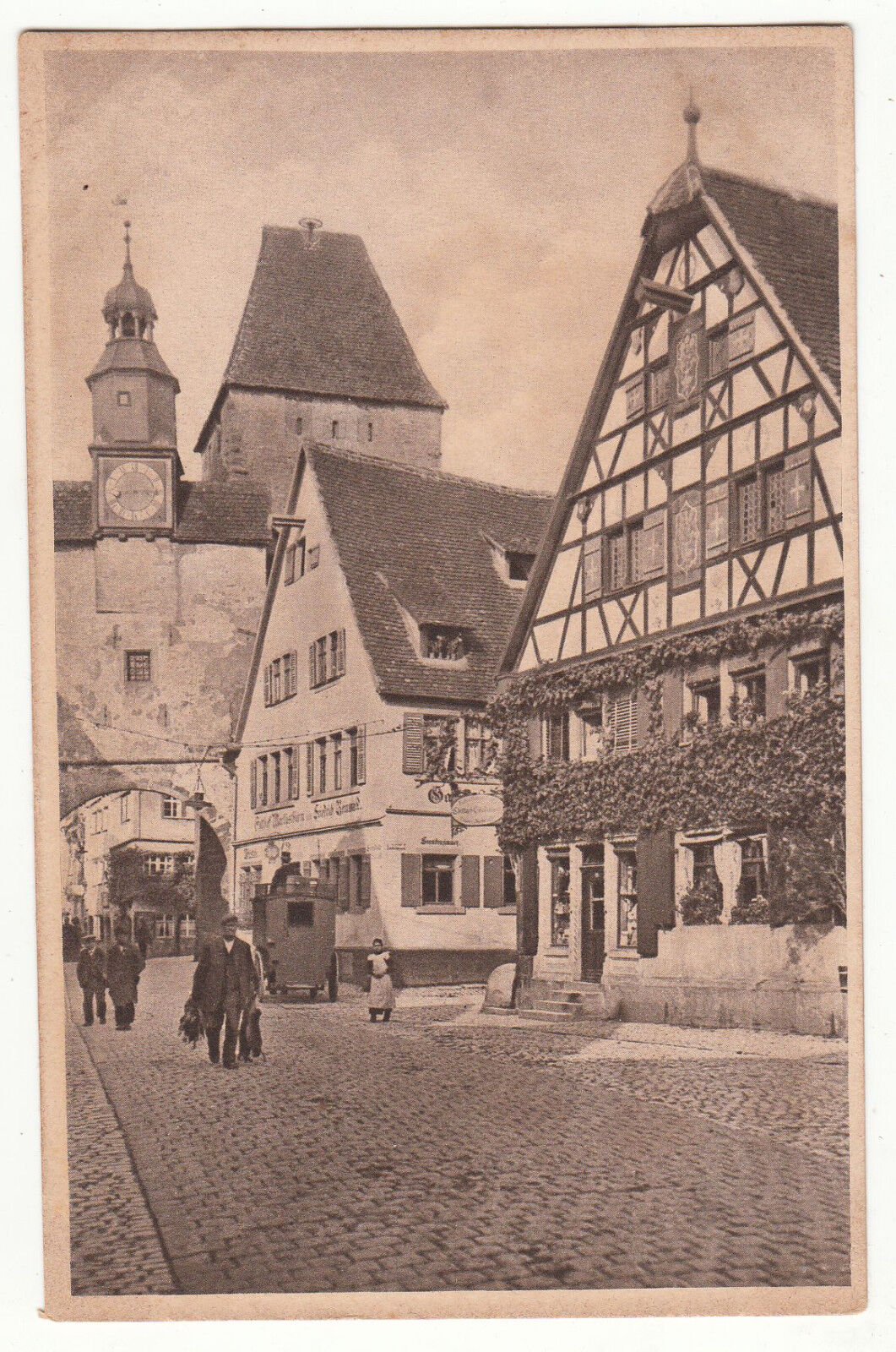 CARTE POSTALE POFTKARTE ALLEMAGNE ROTHENBURG O T RODERTOR MIT MARKUSTURM 123448058898