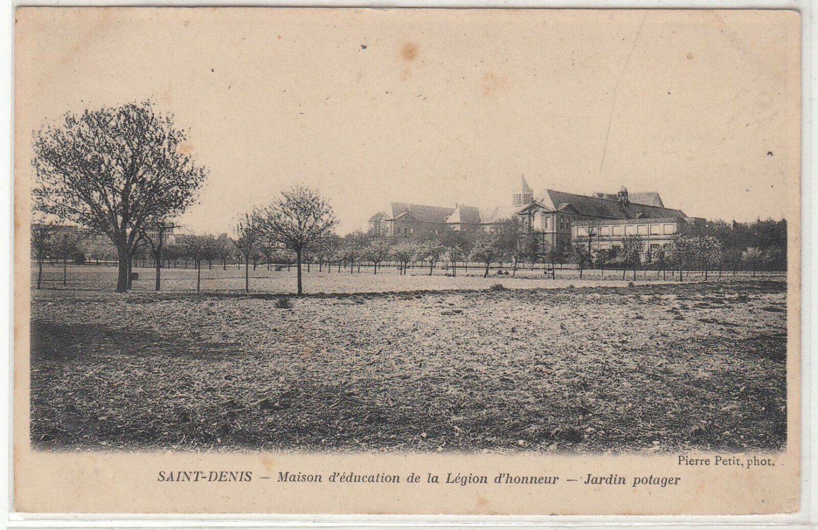 CARTE POSTALE SAINT DENIS MAISON EDUCATION DE LA LEGION D HONNEUR JARDIN POTAGER 123958516058