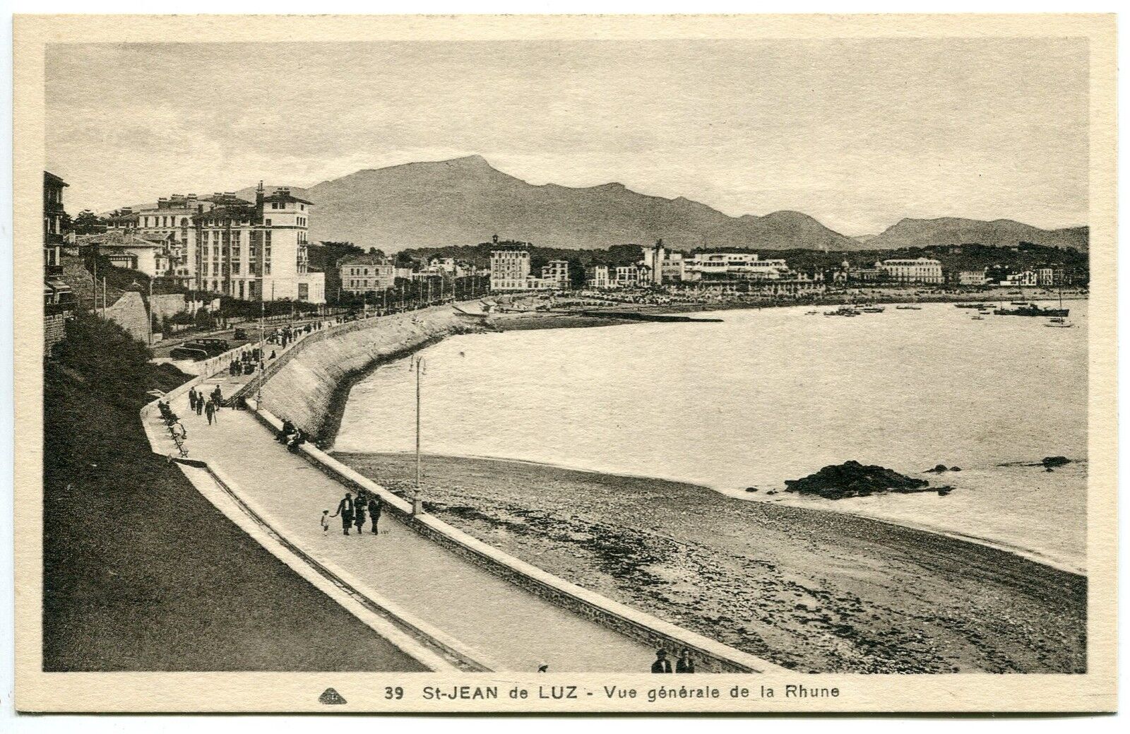 CARTE POSTALE SAINT JEAN DE LUZ VUE GENERALE DE LA RHUNE 121303573838