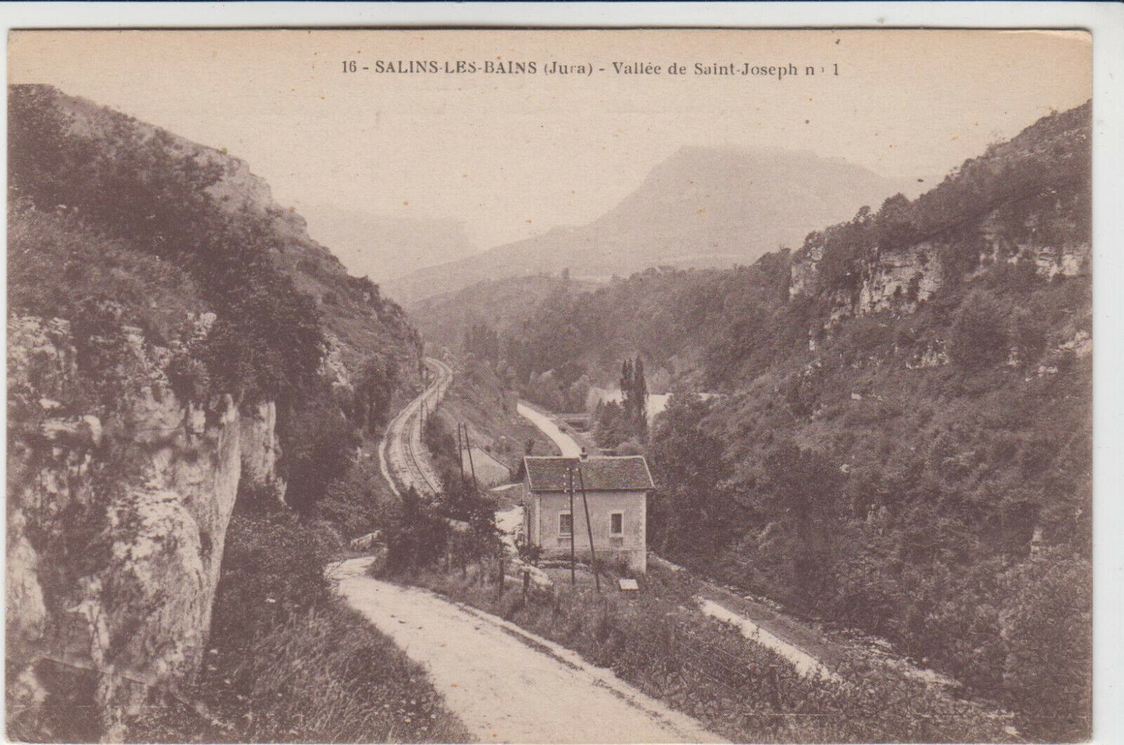 CARTE POSTALE SALINS LES BAINS JURA VALLEE DE SAINT JOSEPH 401908164708