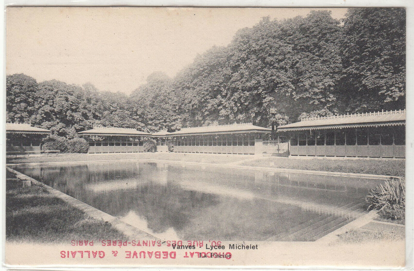 CARTE POSTALE VANVES LYCEE MICHELET LA PISCINE 123958797828