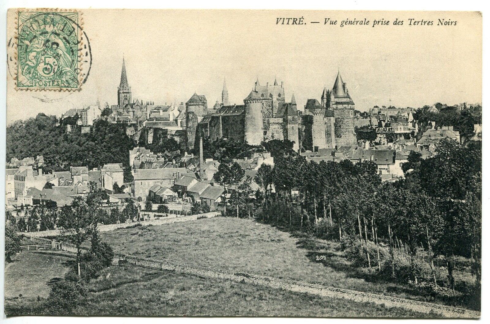 CARTE POSTALE VITRE VUE GENERALE PRISE DES TERTRES NOIRS 121502060568