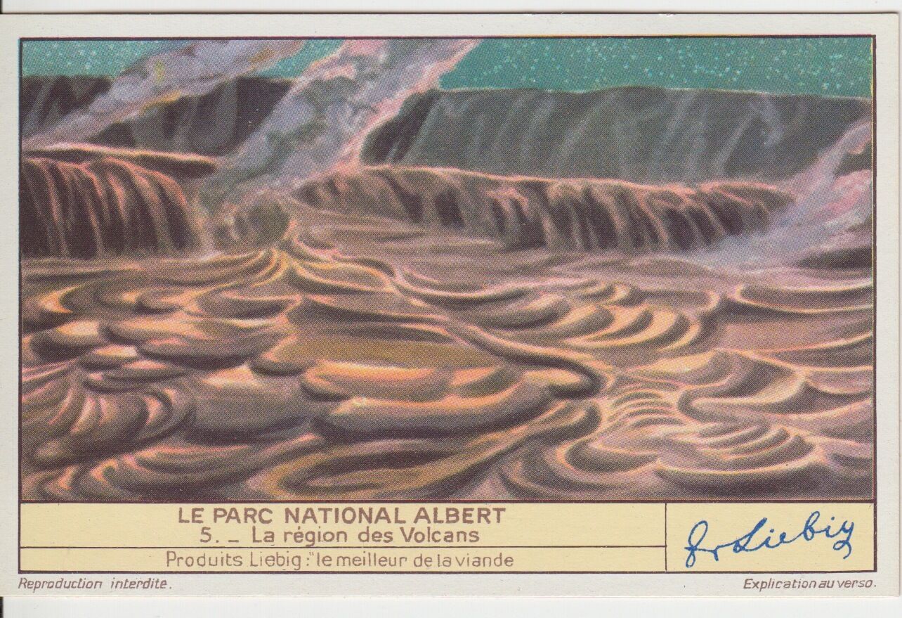 CHROMO LIEBIG LE PARC NATIONAL ALBERT LA REGION DES VOLCANS 123176619048