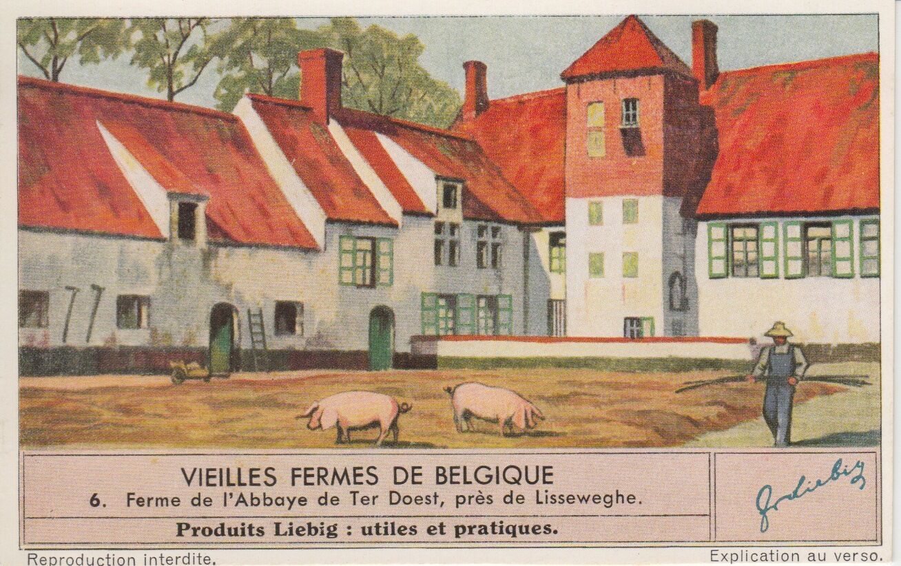 CHROMO LIEBIG VIEILLES FERMES DE BELGIQUE FERME DE L ABBAYE DE TER DOEST 401548466608