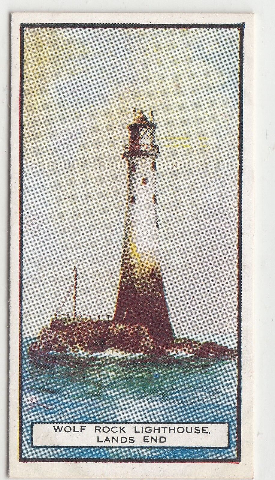 CHROMO VIRGINIA CIGARETTE PHARE WOLF ROCK LIGHTHOUSE 122112097258