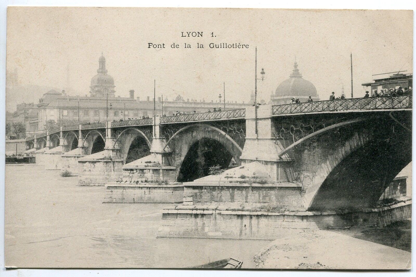 CPA LYON PONT DE LA GUILLOTIERE 123176642938