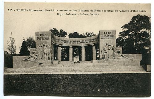 CPA REIMS MONUMENT ELEVE A LA MEMOIRE DES ENFANTS 110614110768