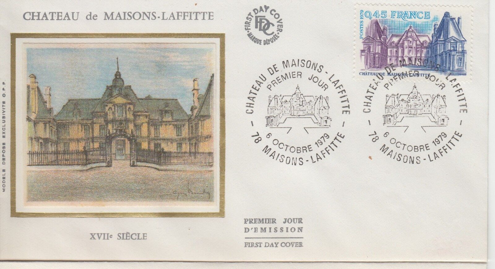 ESSAIE SERIGRAPHIE PREMIER JOUR 1979 EUROPA CHATEAU DE MAISON LAFFITTE 400788645488