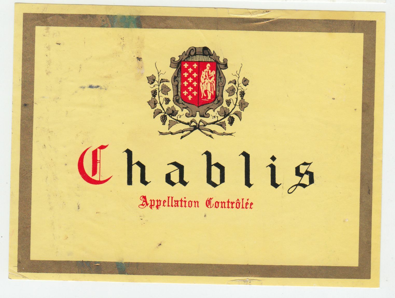 ETIQUETTE DE VIN CHABLIS 124463377128