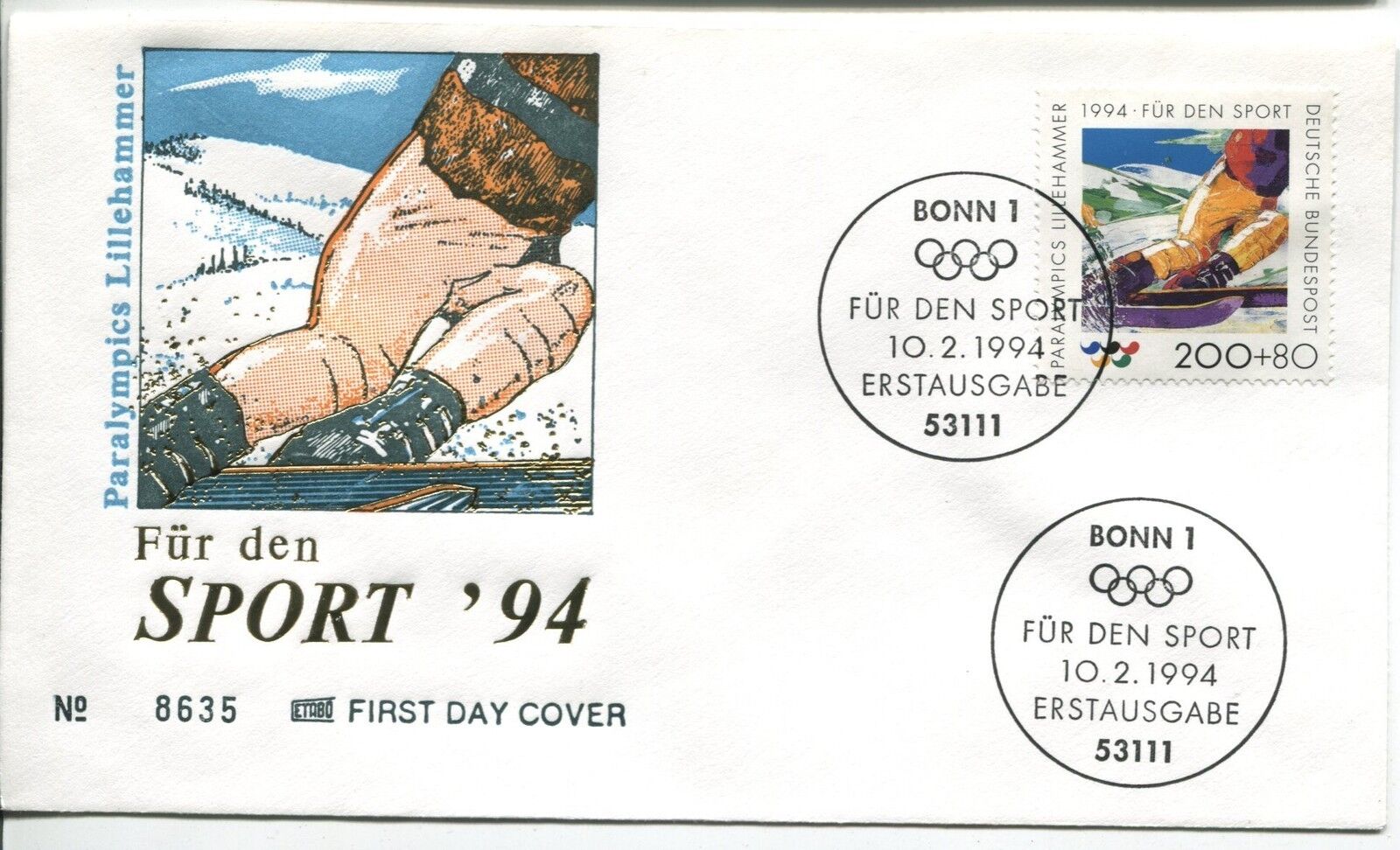 FDC BOON 10021994 THEME SKI ALPIN SPORT 110839975398