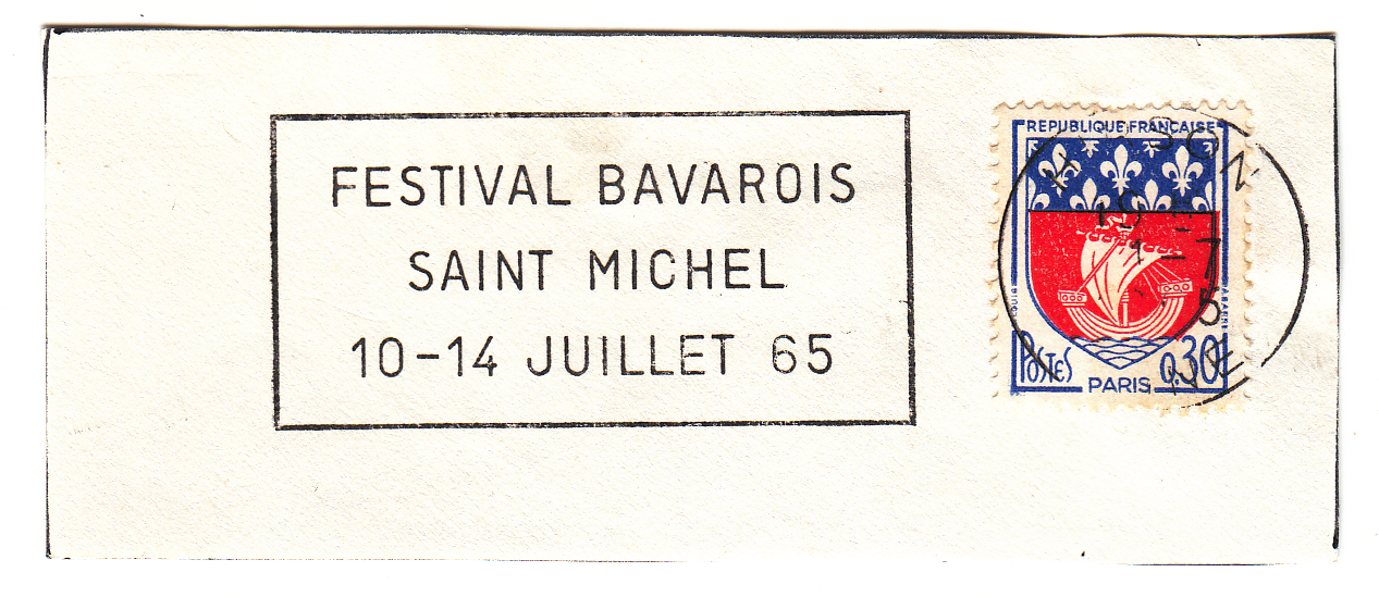 FLAMME HIRSON FESTIVAL BAVAROIS SAINT MICHEL 10 14 JUILLET 1965 124067356468