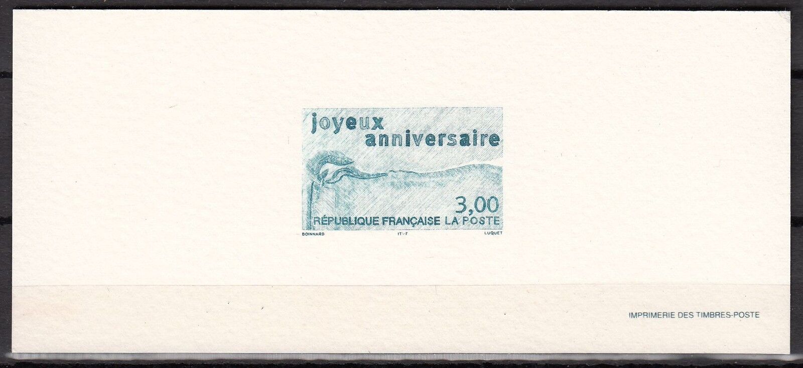 FRANCE GRAVURES DU TIMBRE N 3141 JOYEUX ANNIVERSAIRE 121974707278